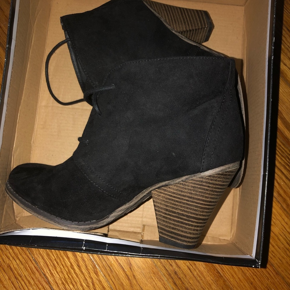 Suede booties
